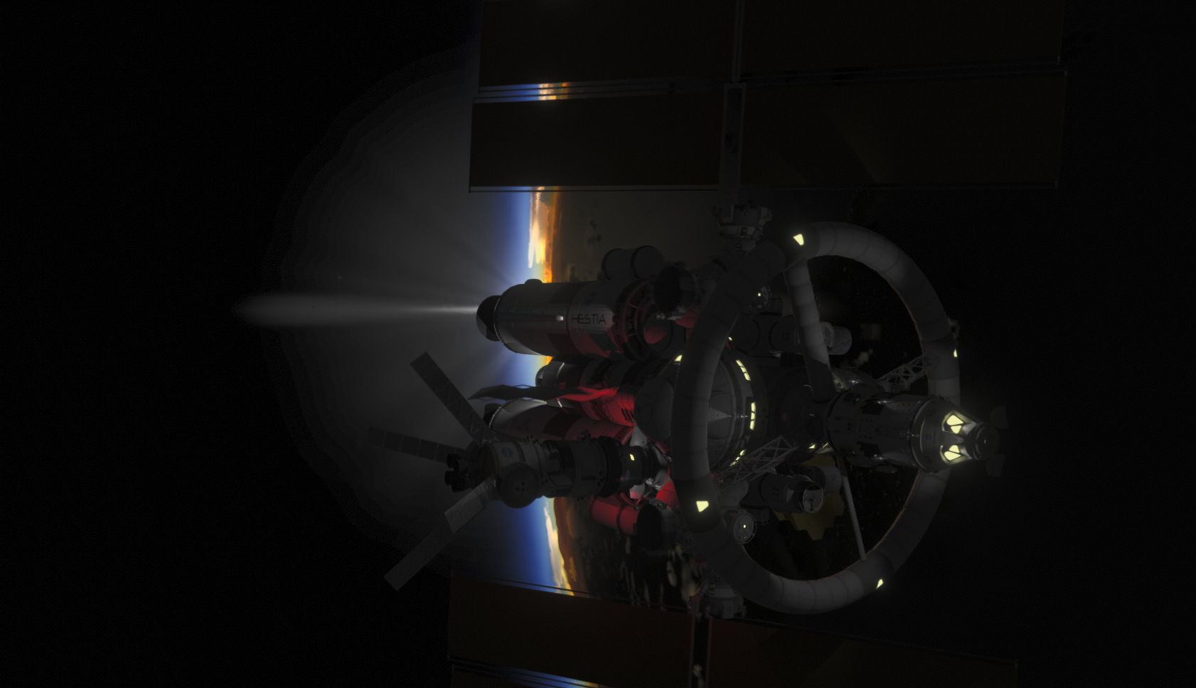 R-SLS5 Docked to Hestia
