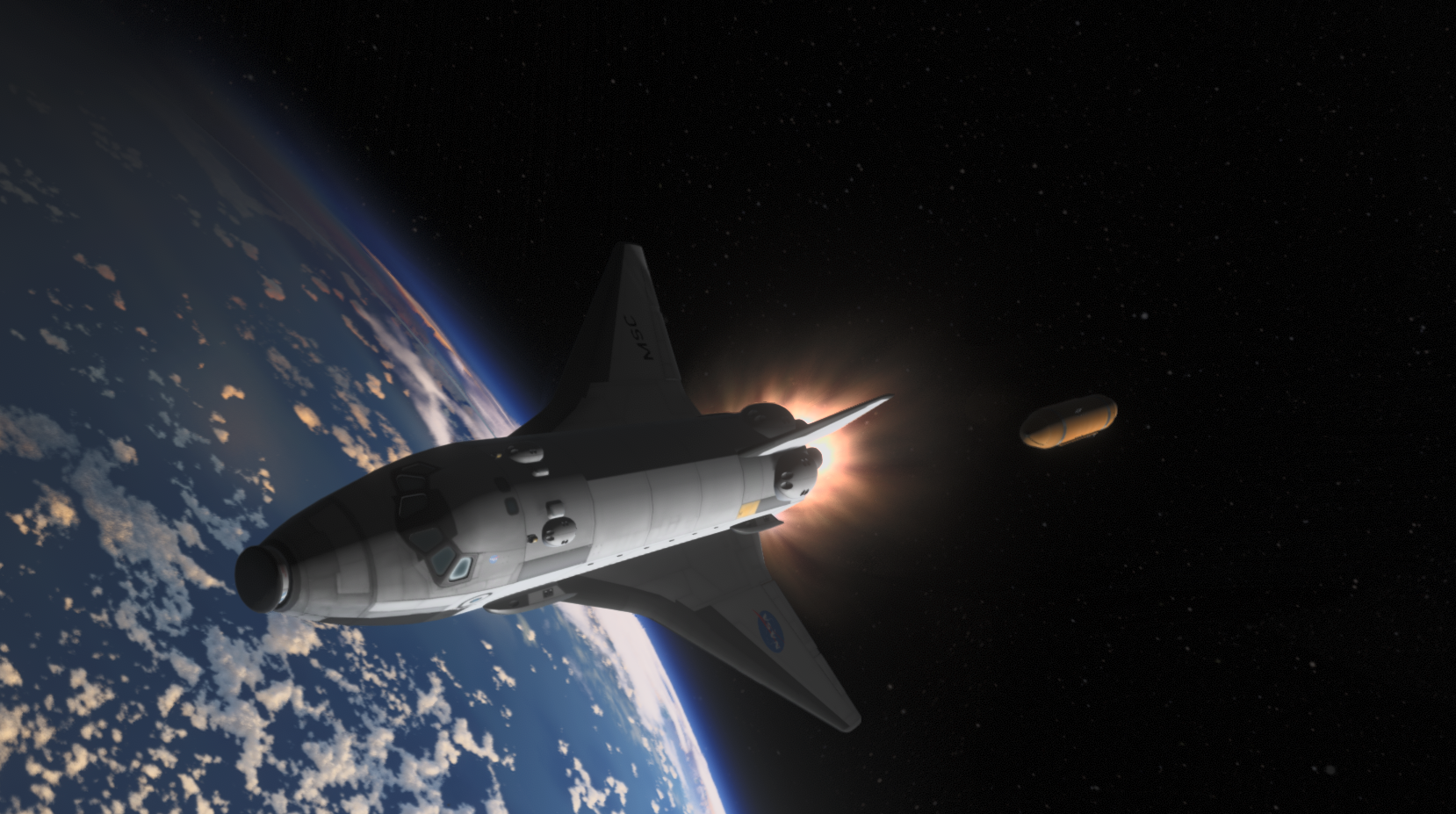 Confidence Prototype Uncrewed Launch External Tank Detach High Quality