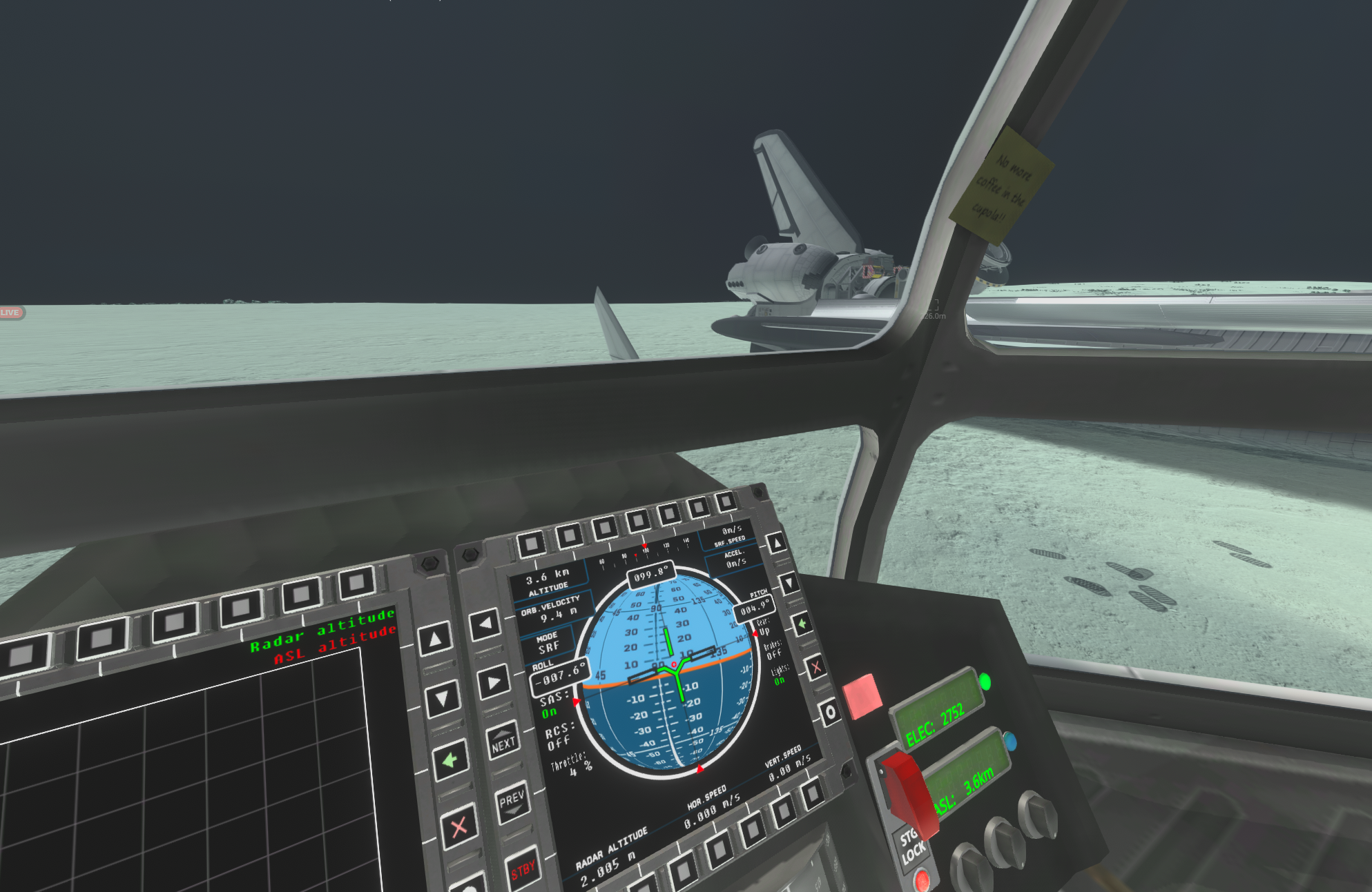 Falling Star Base View from Hab