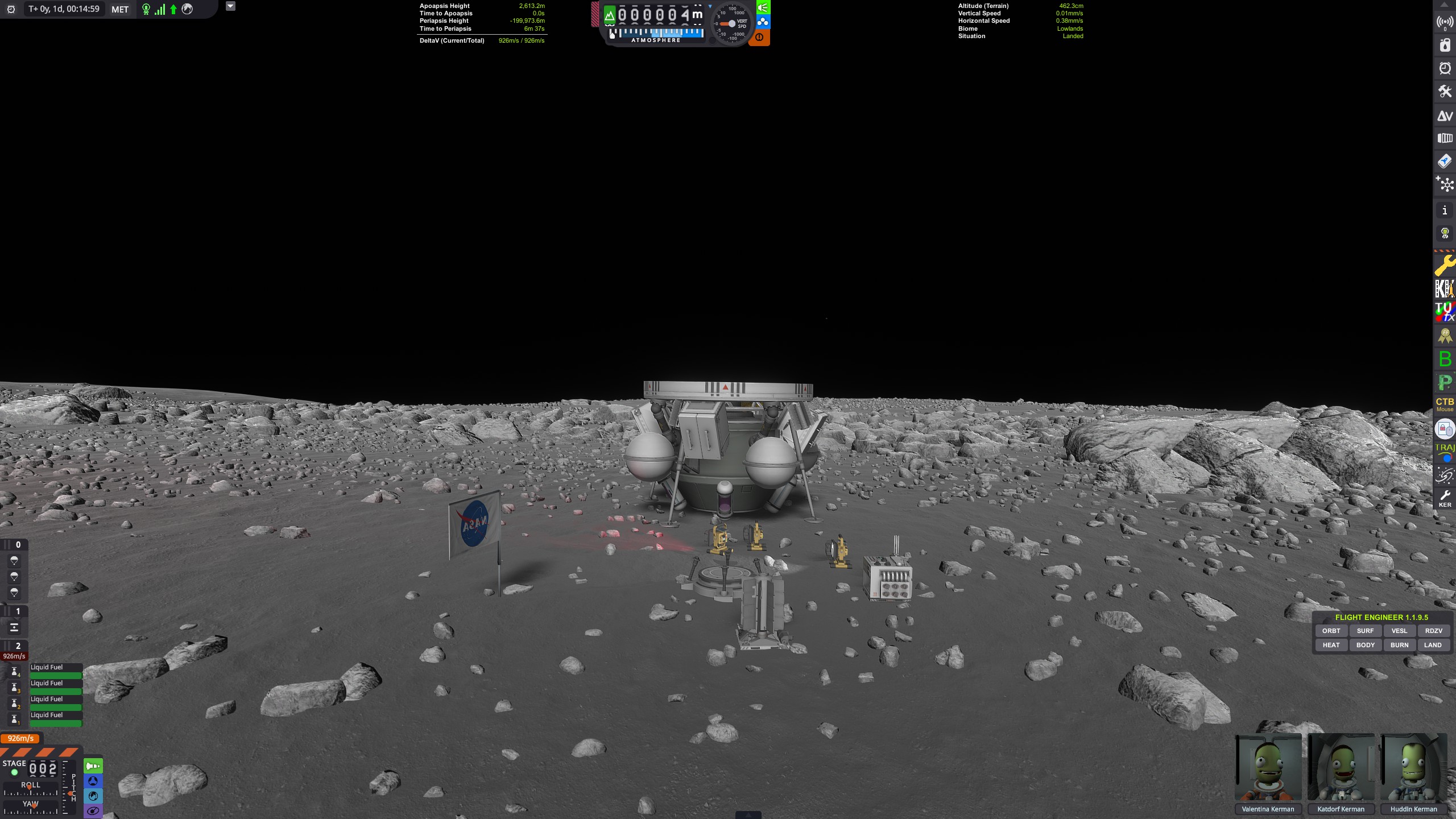 LLS Landing Stage Left on Mun